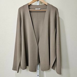M.M. LAFLEUR Women's The Woolf Jardigan Open Latte Color Cardigan sz 3X